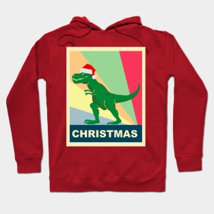 dinosaurs celebrate Christmas Hoodie